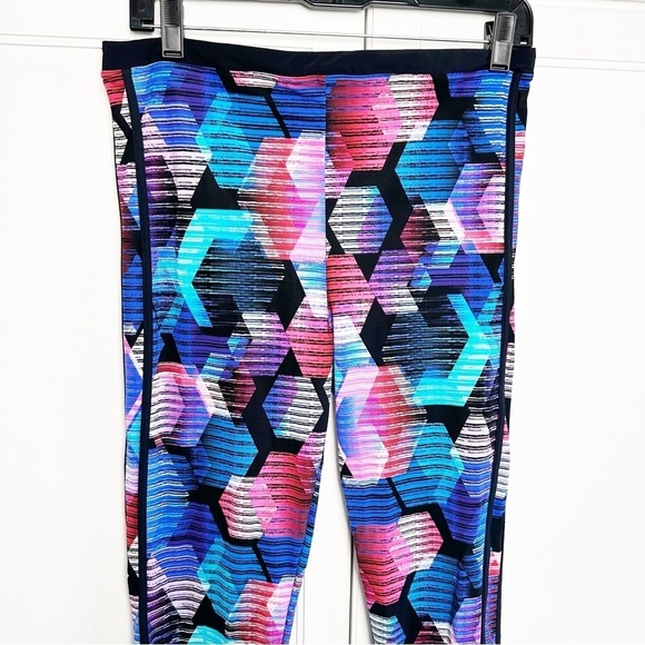 Gottex Swim Leggings Cosmos Multicolored Yoga Workout Large Watersports UPF 50 - Picture 6 of 14